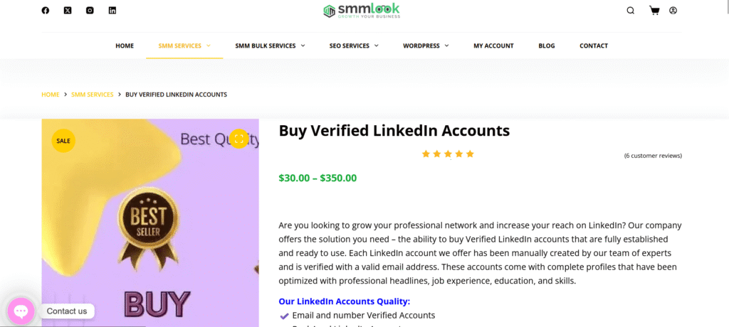 Buy Bulk LinkedIn Accounts