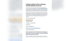 Buy Verified Github Accounts​