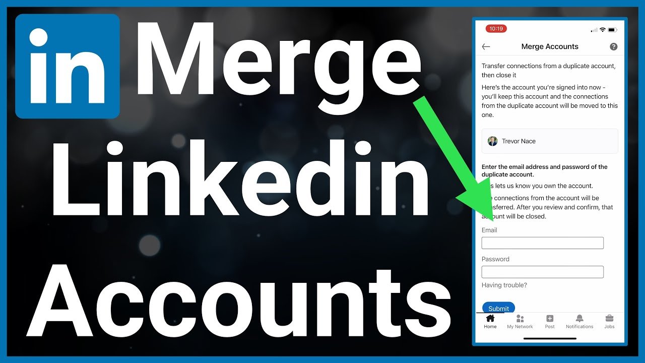 An hourglass on a desk symbolizing the waiting time to merge LinkedIn accounts.