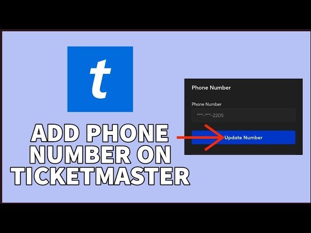 How to Update Phone Number on Ticketmaster